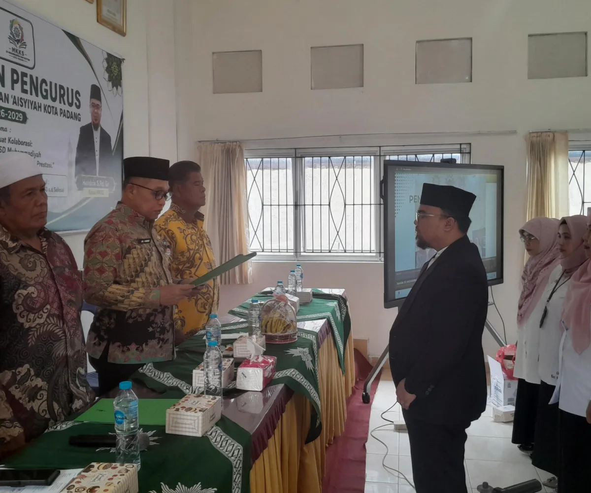 MKKS SD Muhammadiyah dan Aisyiyah Kota Padang Dikukuhkan, Al Amin: MKKS Mesti Bersama Majukan Sekolah