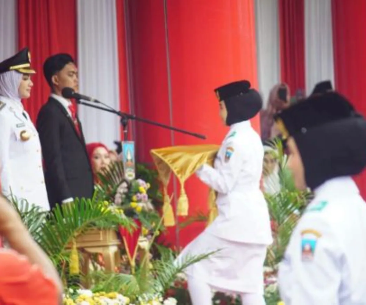 Upacara Peringatan Detik-detik Proklamasi Kemerdekaan RI ke 81 di Dharmasraya, Berlangsung Khidmat