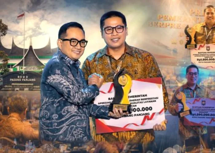 Padang Panjang Digandeng Nasional, Layanan Kesehatan Berbuah Apresiasi Kemendagri Rp1,5 Miliar