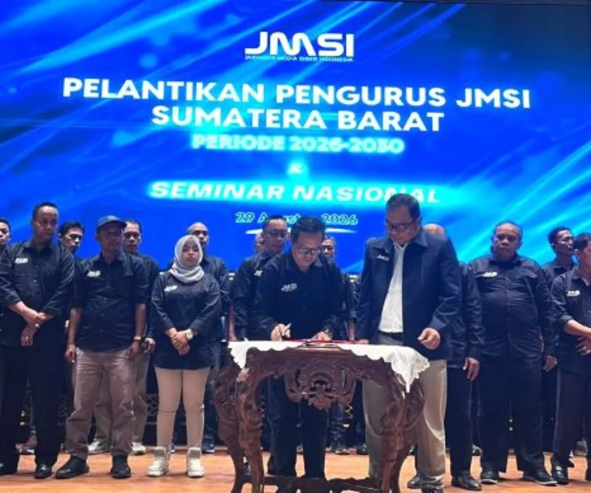 Dilantik jadi Ketua JMSI Sumbar, Aguswanto: Media tak Boleh Terjebak Hanya Mengejar Trafik dan Jumlah Pembaca