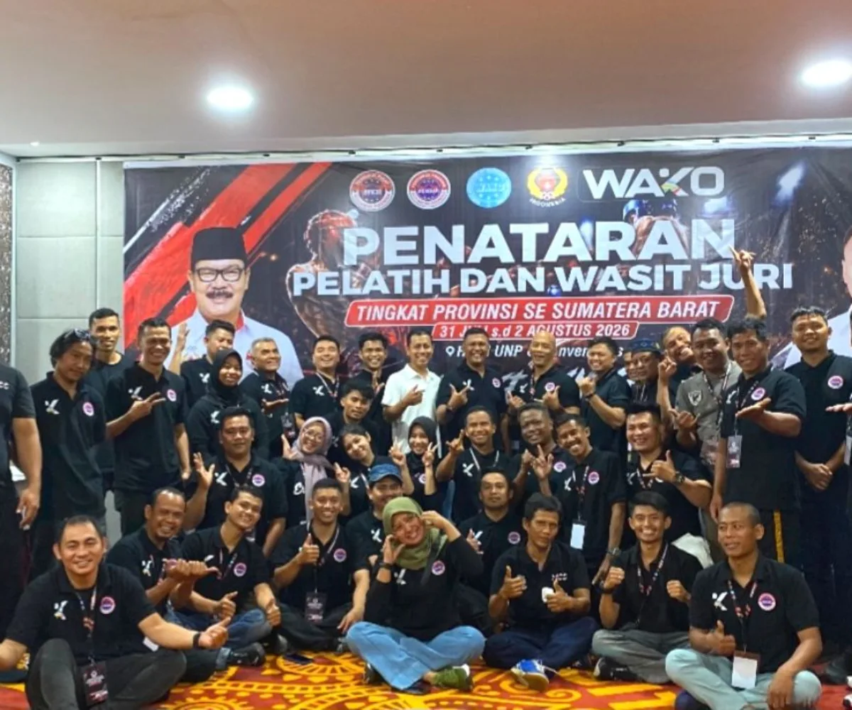 Pelatih dan Wasit-Juri Kickboxing Sumbar Matangkan Kesiapan Menuju Porprov XVI