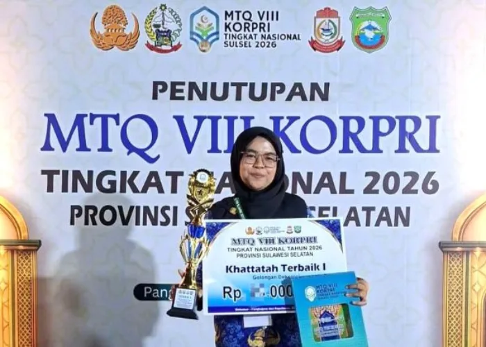 Guru SMPN 1 Koto XI Tarusan Harumkan Nama Pesisir Selatan, Annisa Kurniawati Juara 1 Khattatah MTQ Korpri Nasional 2026