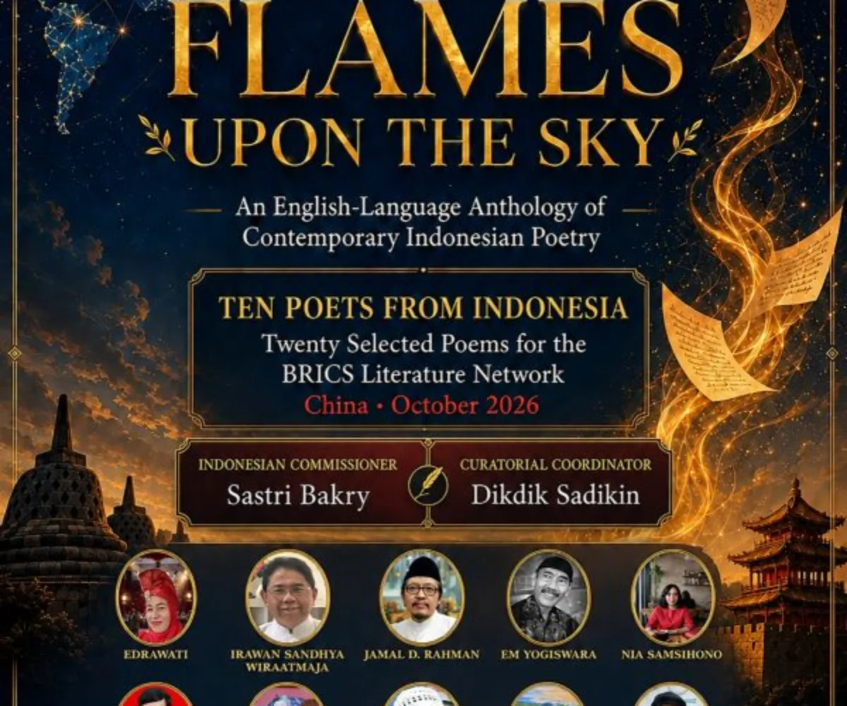 10 Penyair “Golden Flames Upon The Sky” Terpilih Mewakili Indonesia dalam Antologi BRICS Literature Network 2026