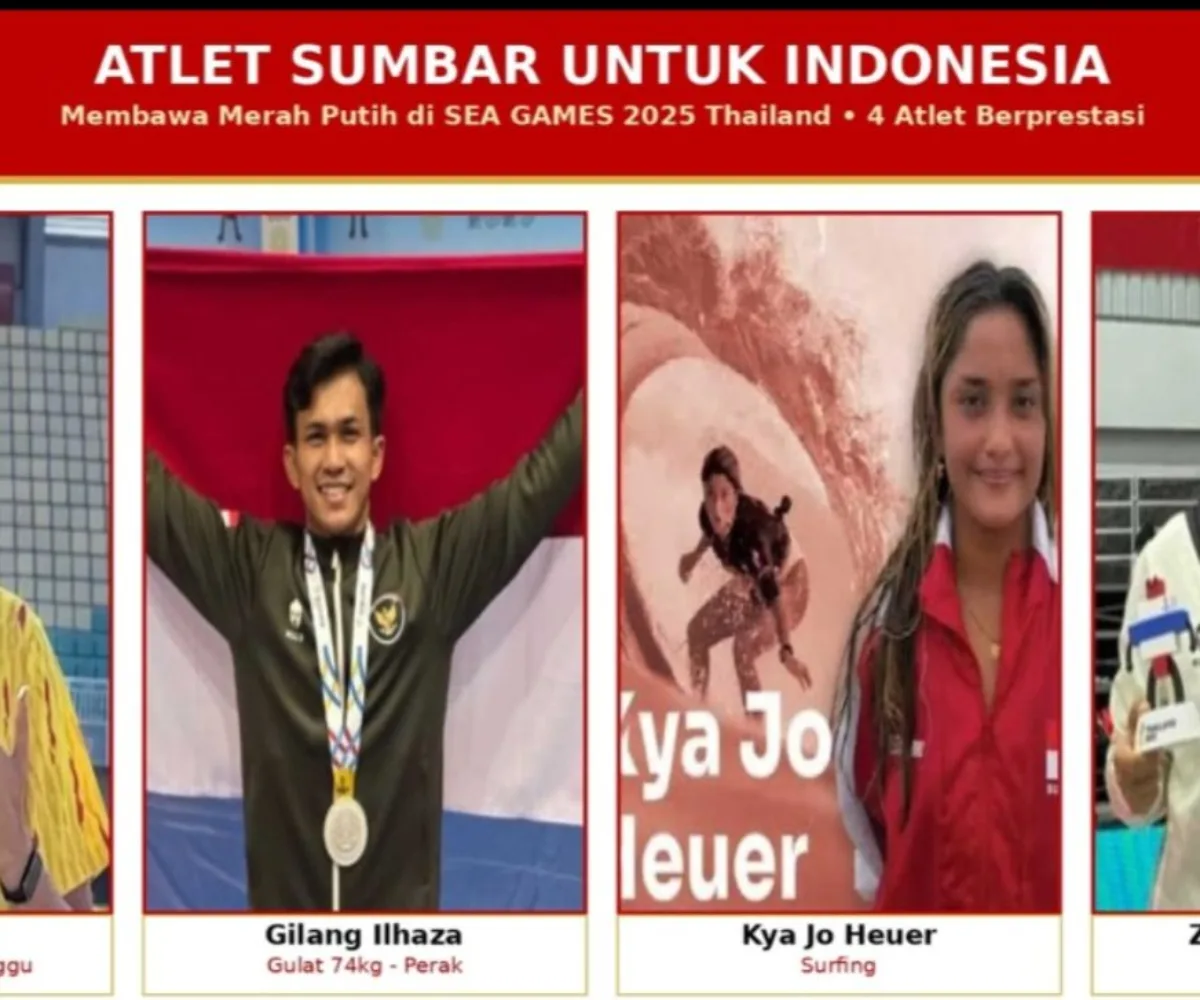 Empat Atlet Sumbar Perkuat Indonesia di Asian Games 2026, Bonus Rp3 Miliar Menunggu