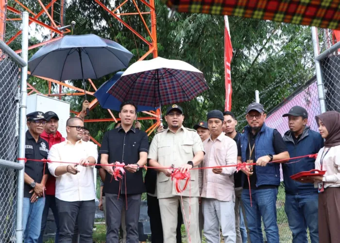 Tower BTS di Desa Talawi Mudik Diresmikan, Wako Ryanda Ucapkan Terima Kasih