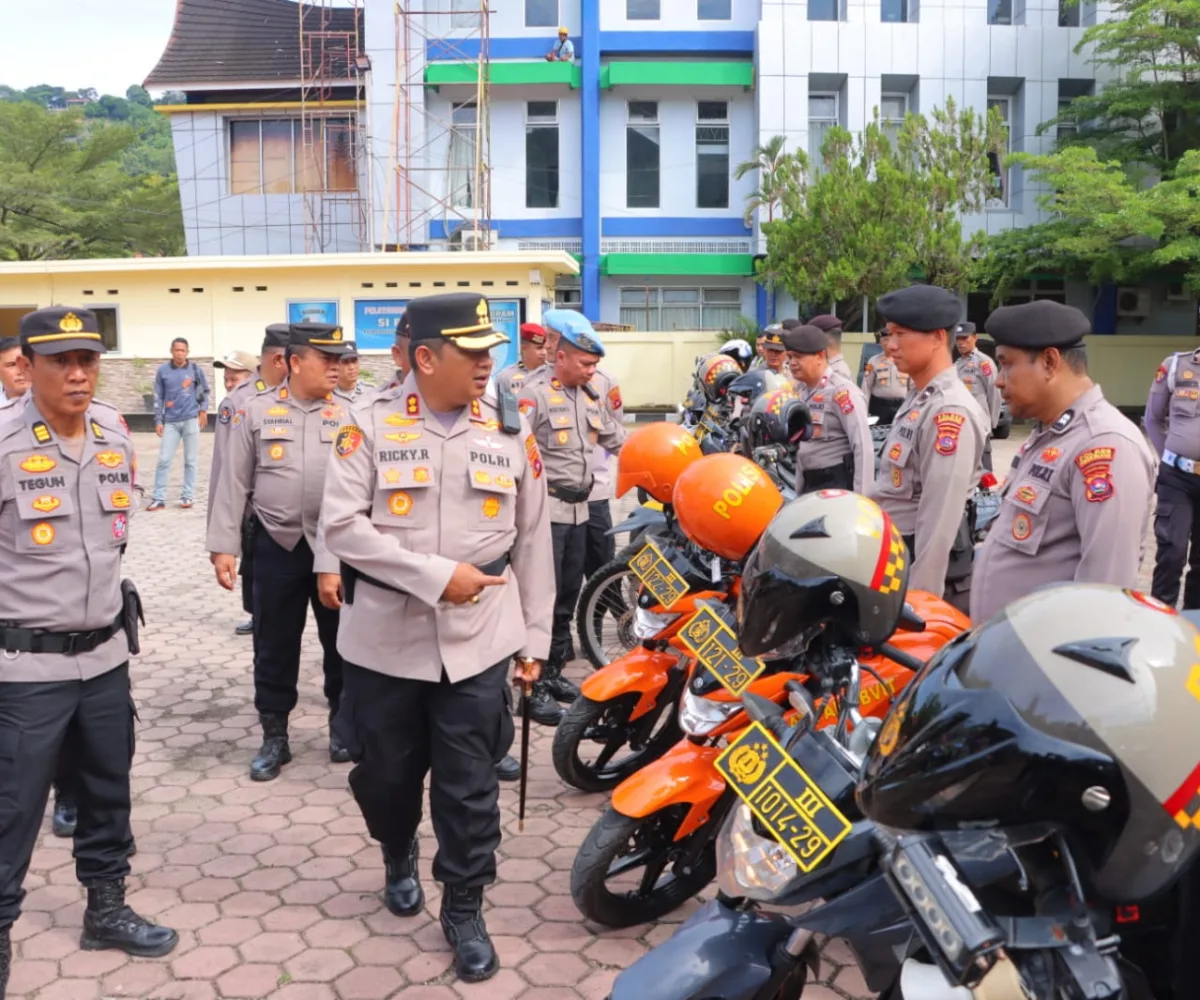 Jelang Pilwana 2026, Kapolres Pessel Cek 37 Kendaraan Dinas untuk Pastikan Siap Operasional