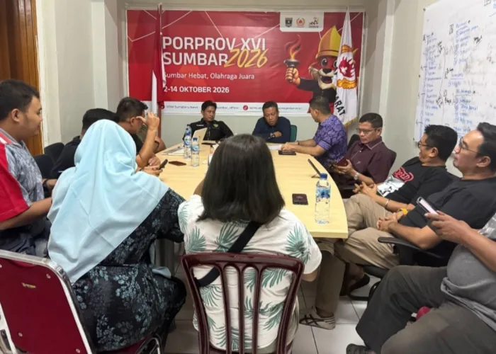 Kadispora Sambangi KONI Sumbar, Porprov Sesuai Jadwal 2-14 Oktober