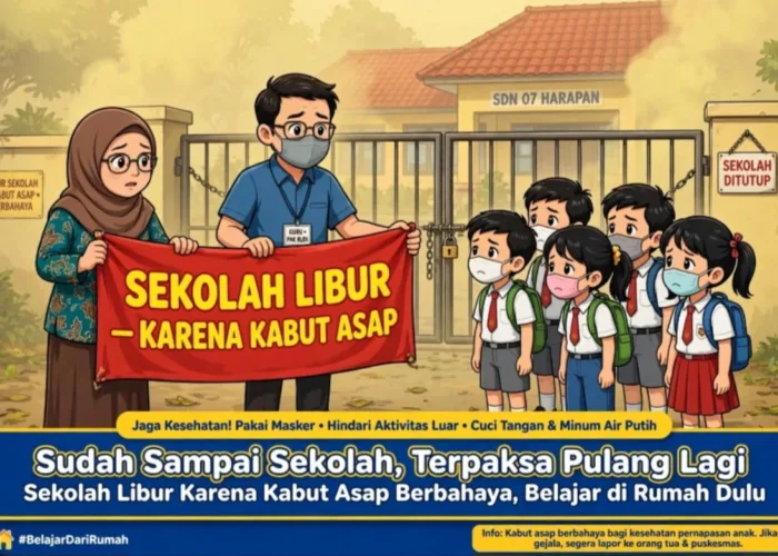 Sudah Terlanjur ke Sekolah, Siswa di Padang Balik Lagi, Kabut Asap Makin Pekat