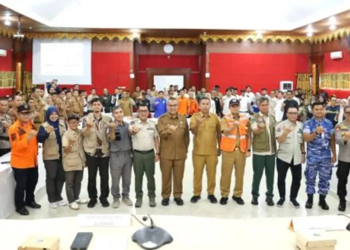 Gladi Kesiapsiagaan Bencana Gempa Bumi dan Tsunami Sumbar 2026 di Kota Pariaman