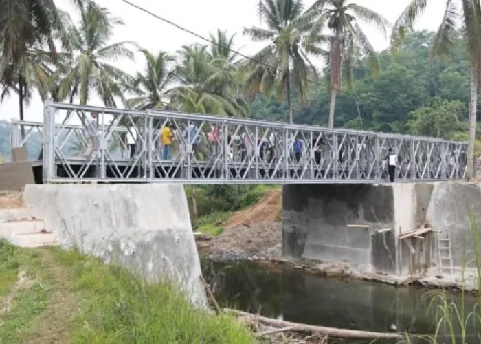 BNPB Bangun Jembatan Bailey di Taluak, Akses Warga Kembali Pulih