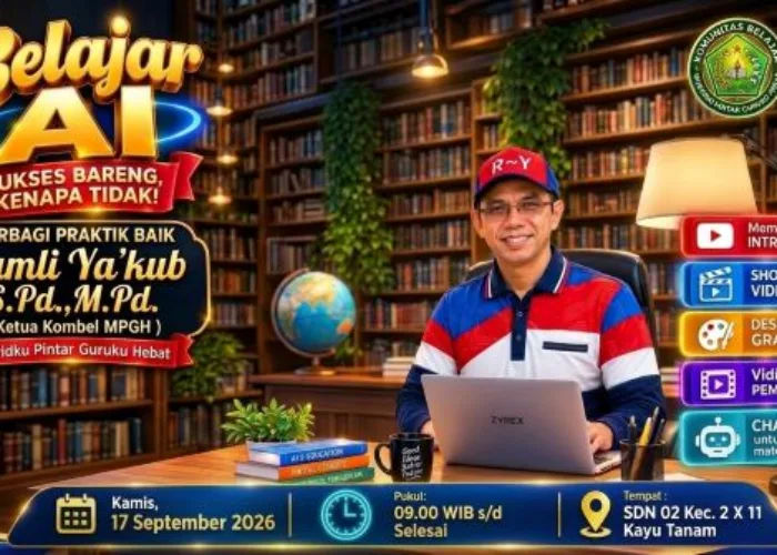 KKG PAI Kecamatan 2 x 11 Kayu Tanam Workshop Pemanfaatan AI, Dorong Guru Ciptakan Pembelajaran Kreatif dan Inovatif