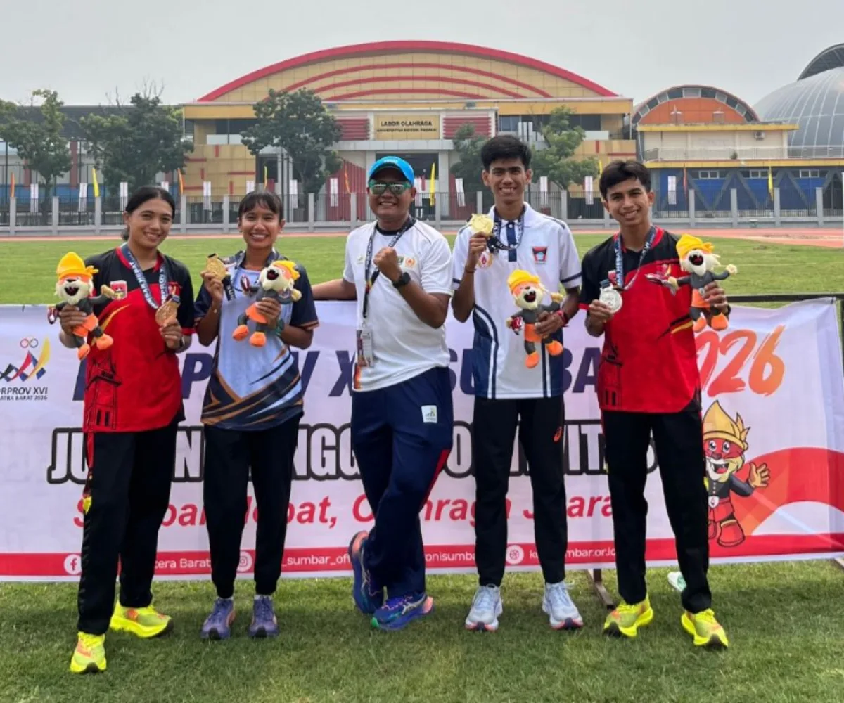 Kota Padang Pimpin Klasemen Atletik Porprov XVI Sumbar Hari Pertama