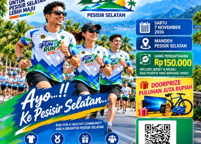 PWI Health Fun Run Mandeh Bertabur Hadiah, Peserta Akan Hadir Empat Provinsi