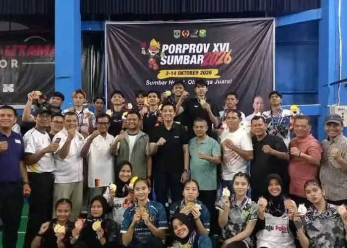 Atlet Bulutangkis kota Padang Koleksi Enam Medali pada Porprov XVI Sumbar