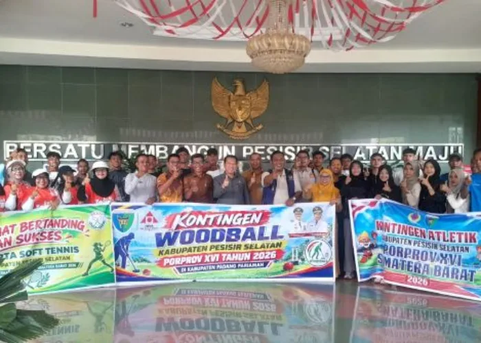 Sekda Zainal Arifin Lepas Tiga Cabor Pessel ke Porprov XVI, Saatnya Buktikan Mental Juara