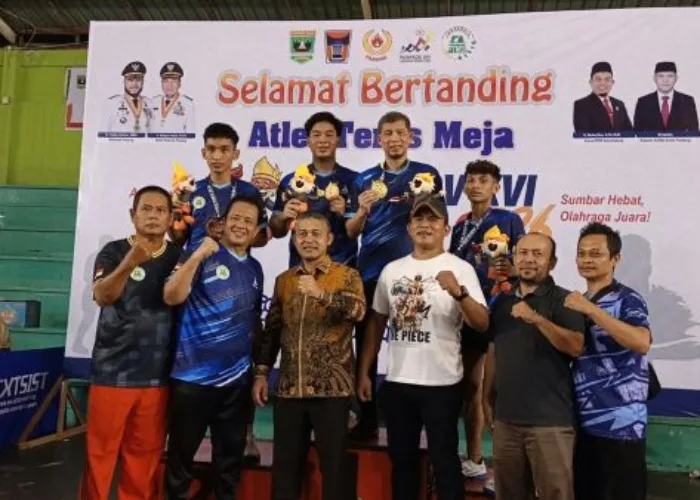 Atlet Tenis Meja kota Padang Koleksi 2 Emas 1 Perak 1 Perunggu, Erianto Berikan Apresiasi