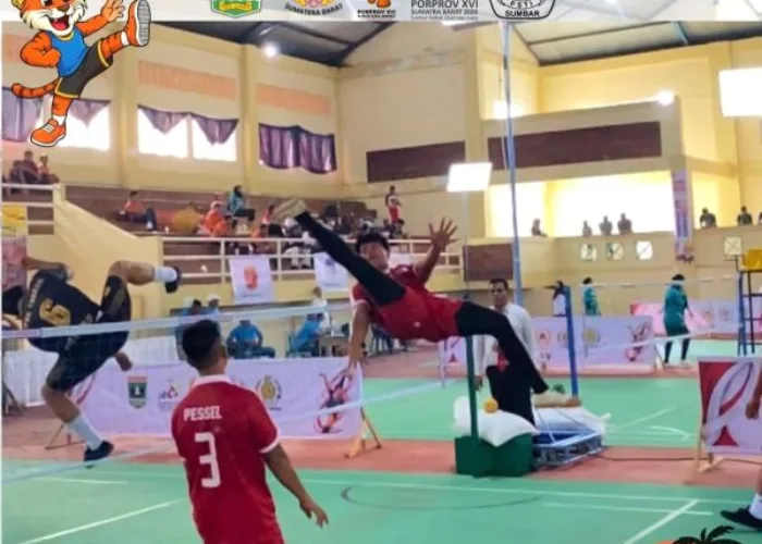 Hari Pertama Sepak Takraw Porprov XVI, Pessel Rebut Medali Perunggu Nomor Mix Quadrant