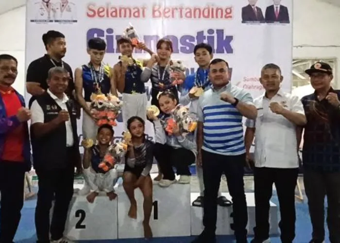 Atlet Gimnastik Kota Padang Tampil Gemilang, Sabet 8 Emas 1 Perunggu