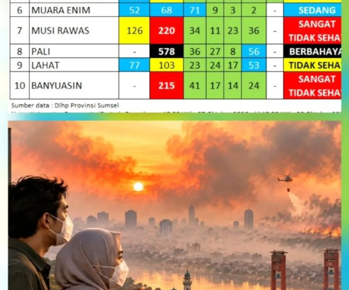 Langit Tak Lagi Biru di Palembang