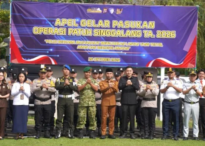 Wawako Allex Pimpin Apel Operasi Patuh Singgalang 2026, Keselamatan Jadi Prioritas